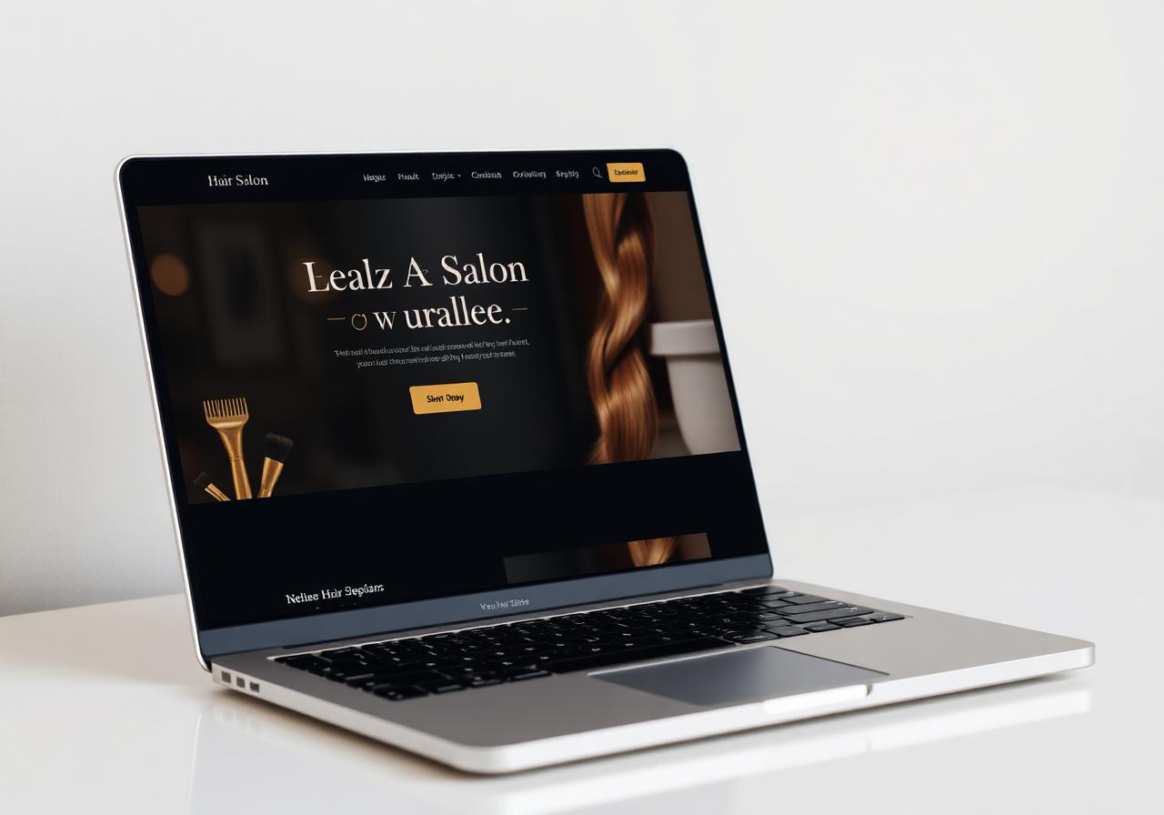 Vorschau des Coiffeur · Beauty-Designkonzepts Salon Élégance